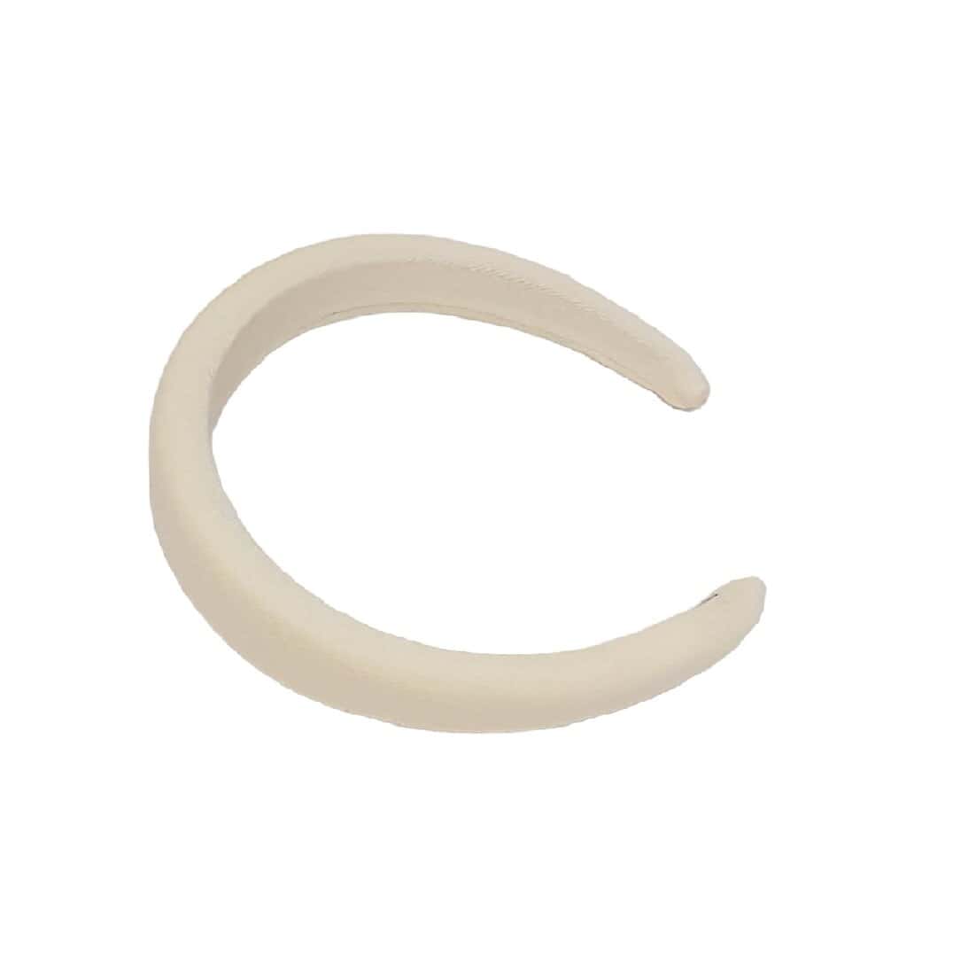 CREAM-HEADBAND-WOMAN-HAIR Γυναικεία Στέκα μαλλιών Soft Cream - Image 1