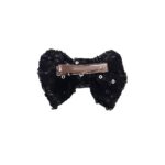 Παιδικό  Clip -Κοκαλάκι μαλλιών Strass Gold beige Φιόγκος 8cm - Image 2