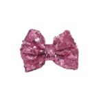 Παιδικό  Clip -Κοκαλάκι μαλλιών Strass Pink Φιόγκος 8cm
