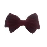 Clip -Κοκαλάκι μαλλιών Velvet μεγάλος φιόγκος 13cm - Bordeux