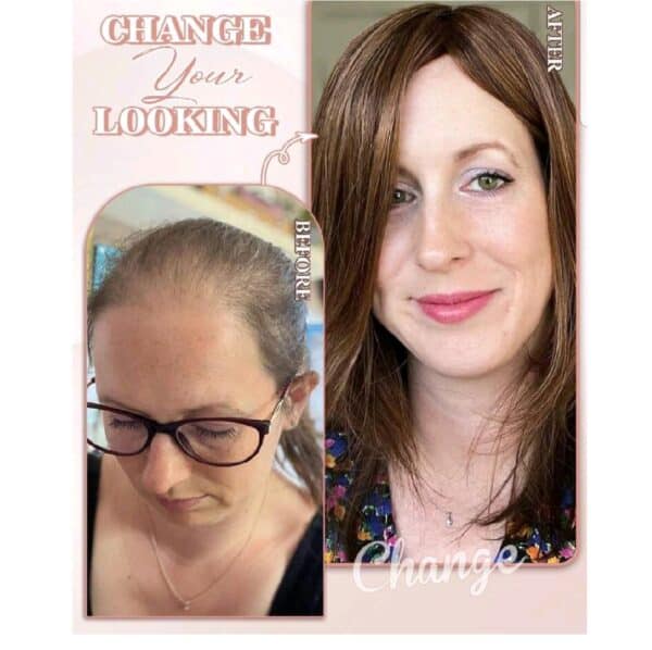 Γυναικείο Topper Τουπέ κορυφής μαλλιών με κλιπ μεγάλης επιφάνειας - Grey Silver - Image 5