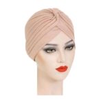 Γυναικείο Υφασμάτινο Μαλακό Τουρμπάνι μαλλιών - Beige