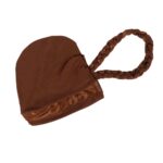 Γυναικείο Υφασμάτινο  Μαλακό Τουρμπάνι  μαλλιών Braid Brown  (καφέ) - Image 2