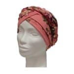 Γυναικείο Υφασμάτινο  Μαλακό Τουρμπάνι  μαλλιών Floral Braid Dark Pink