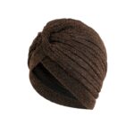 Γυναικείο Υφασμάτινο  Μαλακό Τουρμπάνι  μαλλιών  Brown strass (καφέ) - Image 2