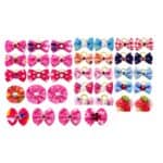 Παιδικό-λαστιχάκι φιογκάκι με κρυσταλλάκι ή πέρλα για λίγα μαλλάκια τυχαία επιλογή χρώματος