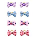 Παιδικό-λαστιχάκι φιογκάκι με κρυσταλλάκι ή πέρλα για λίγα μαλλάκια τυχαία επιλογή χρώματος - Image 2