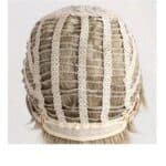 Γυναικεία Περούκα συνθετική υψηλής ποιότητας σε ξανθό χρώμα 10 inches - Image 5