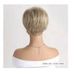 Γυναικεία Περούκα συνθετική υψηλής ποιότητας σε ξανθό χρώμα 10 inches - Image 4