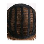 Γυναικεία Περούκα συνθετική υψηλής ποιότητας καστανό ανοιχτό με ανταύγειες 9 inches - Image 3