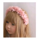 Στέκα Παιδική-βρεφική  λουλούδια Dusty Pink Βάφτισης- παρανυφάκι - Image 2