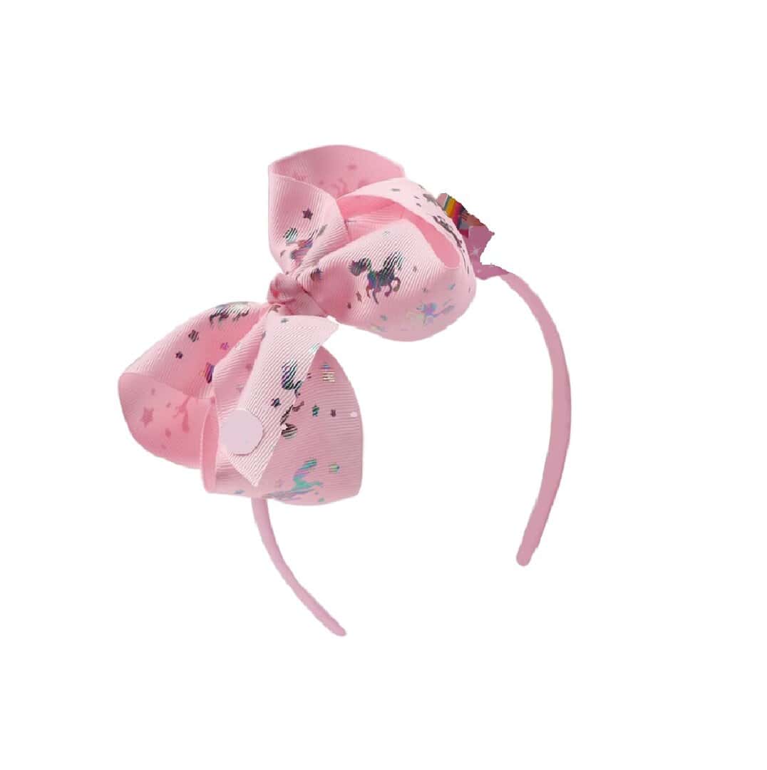 unicorn-pink-headband-girl-hair Παιδική Στέκα Μαλλιών Unicorn pink - Image 1