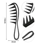 Πλαστική χτένα με αραιά δόντια για περούκες και topper - Image 2