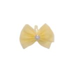 Παιδικό  Clip -Κοκαλάκι μαλλιών yellow με προστασία bow crown