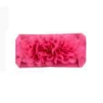 Παιδική- Βρεφική Μαλακή κορδέλα μαλλιών Flowers  0-8 χρονών Rose