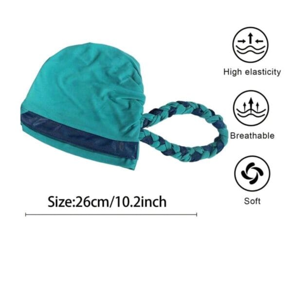 Γυναικείο Υφασμάτινο  Μαλακό Τουρμπάνι  μαλλιών braid double Tirquaz - Image 3