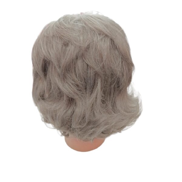 Γυναικεία Περούκα συνθετική υψηλής ποιότητας σε Grey Γκρι  χρώμα 10 inches - Image 2