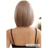 Γυναικεία Περούκα συνθετική υψηλής ποιότητας σε Σκούρο ξανθό χρώμα 12 inches - Image 2