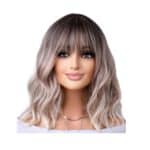 Γυναικεία Περούκα συνθετική υψηλής ποιότητας σε ξανθό ashy χρώμα 14 inches