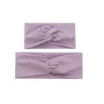 Σετ Μαμά- Κόρη  Μαλακή  κορδέλα μαλλιών Purple