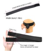 Κορδέλα αντιολισθητική για στερέωση περούκας εξωτερικά double face black/pink - Image 3