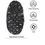 Γυναικείο Υφασμάτινο  Μαλακό Τουρμπάνι  μαλλιών Ύπνου Bonnet Purple Long - Image 3