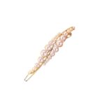 Νυφικό κλιπ - τσιμπιδάκι με πέρλες σε χρυσό χρώμα