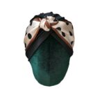 Γυναικείο  Μαλακό Τουρμπάνι  μαλλιών - Black dots (Μαύρο)