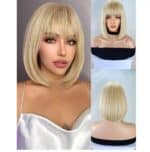 Γυναικεία Περούκα συνθετική υψηλής ποιότητας σε ξανθό 12 inches - Image 2