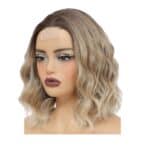 Γυναικεία Περούκα συνθετική υψηλής ποιότητας σε ξανθό ombre με front lace (διαφάνεια )14 inches