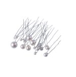 Νυφικό Σετ 18 τμχ Φουρκέτα ιβουάρ Πέρλα διάφορα μεγέθη