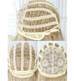 Γυναικεία περούκα σε ξανθό πλατινέ χρώμα  συνθετική υψηλής ποιότητας με φιλαρισμα  18 inches - Image 5