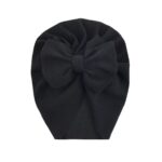 Βρεφικό-Παιδικό Τουρμπάνι μαλλιών με μεγάλο φιόγκο - Μαύρο