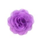 Νυφικό Κλιπ σε σχήμα τριαντάφυλλο Purple 8,50cm
