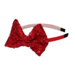 Παιδική  Στέκα Μαλλιών Red strass Φιόγκος