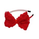 Παιδική  Στέκα Μαλλιών Τριανταφυλλένιος Φιόγκος red