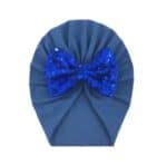 Βρεφικό -παιδικό τουρμπάνι μαλλιών strass blue