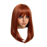 Γυναικεία Περούκα συνθετική υψηλής ποιότητας Ginger κόκκινο με αφέλειες 17 inches