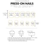 Press-on Nails Ψεύτικα νύχια σετ nail art 24 Τμχ  + 1 κόλλα- Metallic Μπορντό με snowflake - Image 3