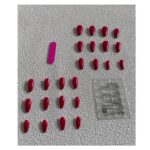 Press-on Nails Ψεύτικα νύχια σετ nail art 24 Τμχ  + 1 κόλλα- Red - Image 2