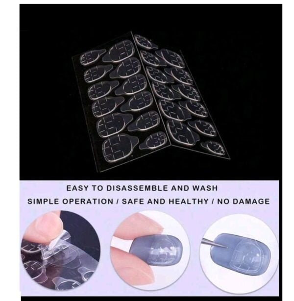 Σετ 5 καρτέλες Stickers Αυτοκόλλητα για press on 120τμχ (24x5 καρτέλες) - Image 2