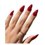 Press-on Nails Ψεύτικα νύχια σετ nail art 24 Τμχ  + 1 κόλλα- Red