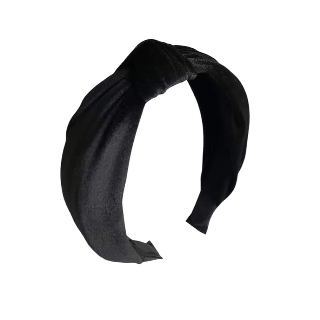 velvet-back-woman-headband Γυναικεία-Παιδική Στέκα μαλλιών velvet Black - Image 1