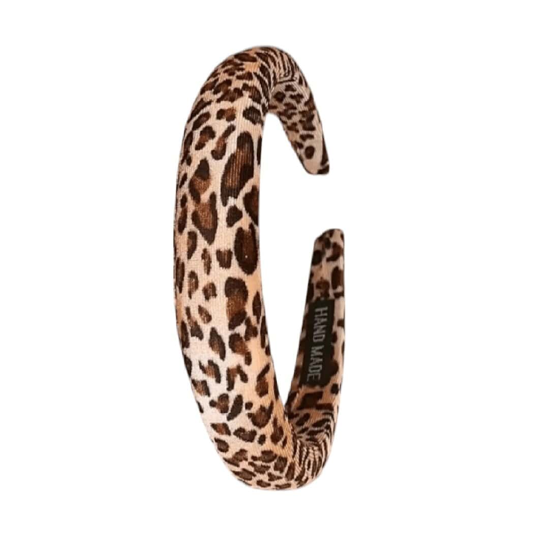velvet-woman-leopard-headband Γυναικεία-Παιδική Στέκα μαλλιών velvet Leopard classic - Image 1