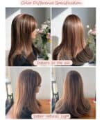 Γυναικείο Topper Τουπέ κορυφής μαλλιών με κλιπ μεγάλης επιφάνειας και lace front (διαφάνεια) 18 inches - Καστανό χρώμα - Image 3