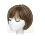 Γυναικείο Topper Τουπέ κορυφής μαλλιών με κλιπ μεγάλης επιφάνειας  10 inches - Καστανό ανοιχτό με ανταύγειες