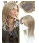 Γυναικείο Topper Τουπέ κορυφής μαλλιών με κλιπ μεγάλης επιφάνειας  14 inches - Ξανθό - Image 2