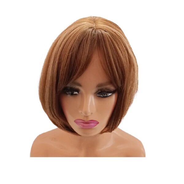 Γυναικείο Topper Τουπέ κορυφής μαλλιών με κλιπ μεγάλης επιφάνειας  10 inches - Καστανό ανοιχτό με ανταύγειες - Image 3