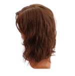 Γυναικεία περούκα σε καστανό χρώμα curly συνθετική υψηλής ποιότητας 16 inches - Image 2