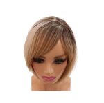 Γυναικείο Topper Τουπέ κορυφής μαλλιών με κλιπ μεγάλης επιφάνειας  10 inches - Ξανθό με σκούρη βάση - Image 3